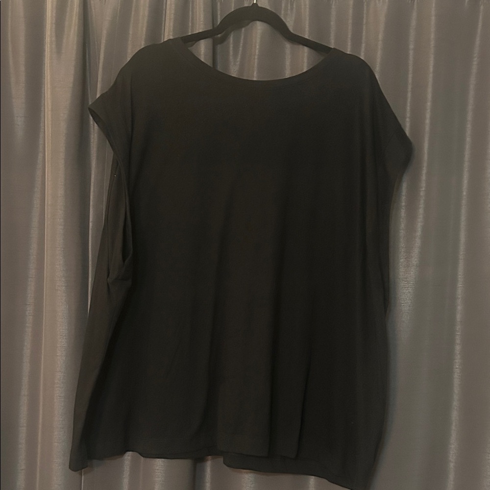 a new day Black Scoop Neck Tunic Top